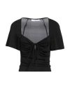 Iro Woman Top Black Size M Viscose, Elastane In Black