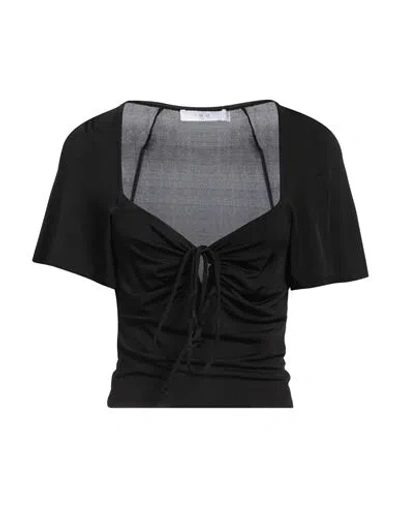 Iro Woman Top Black Size M Viscose, Elastane