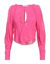 Iro Woman Top Fuchsia Size 8 Viscose In Pink