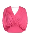 Iro Woman Top Fuchsia Size Xl Lyocell In Pink