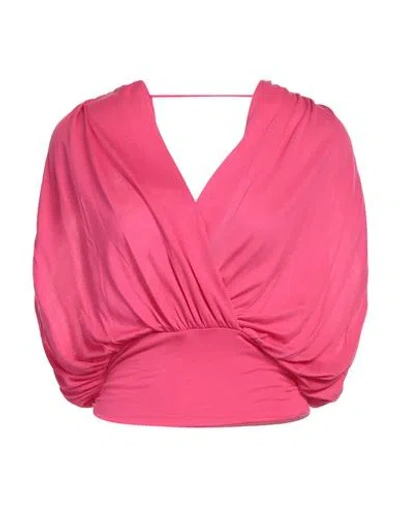 Iro Woman Top Fuchsia Size Xl Lyocell In Pink