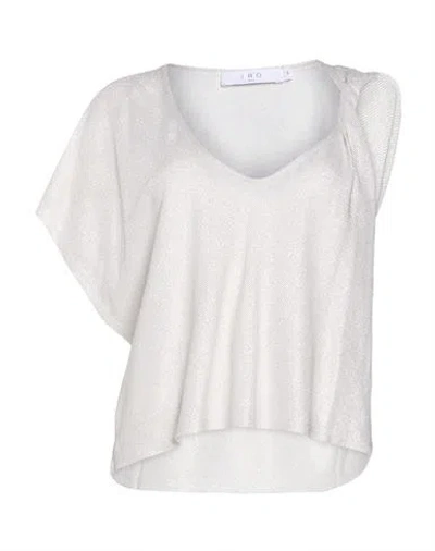 Iro Woman Top White Size L Viscose, Polyamide, Polyester