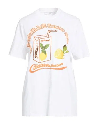 Iro Woman T-shirt White Size S Cotton In Animal Print