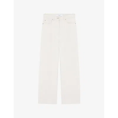 Iro Womens Bei40 Martine Wide-leg High-rise Cotton-blend Jeans