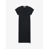 Iro Womens Bla01 Litonya Short-sleeve Relaxed-fit Cotton T-shirt Dress
