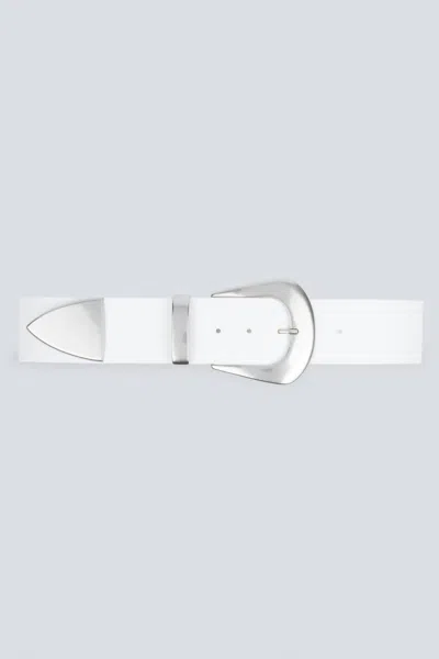Iro Women's Copp Leather Belt In White