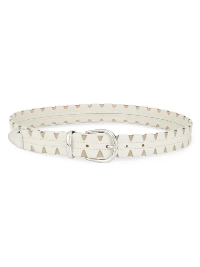 Iro Women's Cutout Leather Belt In Sand