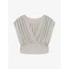 IRO STORIA LUREX-THREAD JERSEY TOP