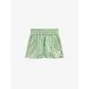 Iro Womens Gre54 Sultan Elasticated-waist Metallic-leather Shorts In Gre54