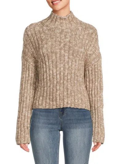 Iro Netty Rib-knit Sweater In Beige Multico