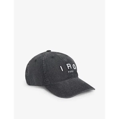 Iro Womens Sil01 Logo-embroidered Curved-visor Cotton Baseball Cap In Black