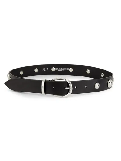 Iro Women's Studdy Stud Belt In Black