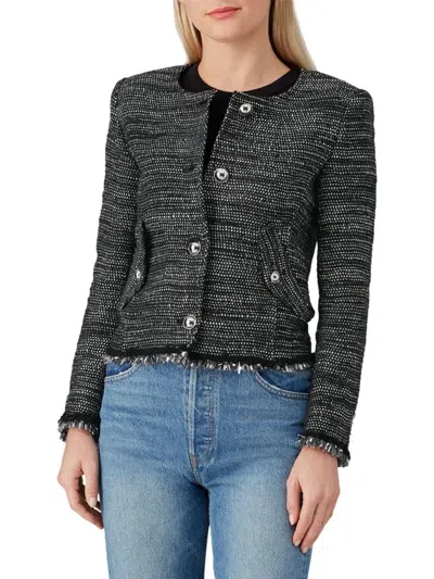 Iro Women's Wool Blend Tweed Jacket In Black