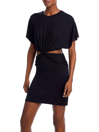 Iro Womens Above Knee Cutout Mini Dress In Black