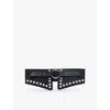 Iro Womens Mona Studded Leather Belt Bla01 In Bla01