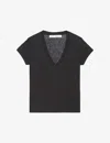 Iro Rodeo Low-cut T-shirt In Black