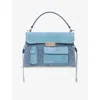 Iro Womens Blu10 Nomad Linen And Cotton Shoulder Bag