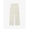 Iro Womens  Polina Cargo-pocket Cotton-blend Trousers In Ecr02