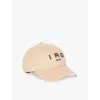 Iro Womens Greb Brand-embroidered Cotton-canvas Baseball Cap Bla84