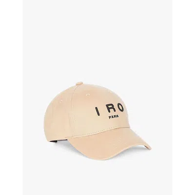 Iro Womens Greb Brand-embroidered Cotton-canvas Baseball Cap Bla84