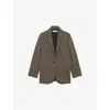 Iro Womens Chalan Single-breasted Stretch-woven Blazer Kak01 In Kak01