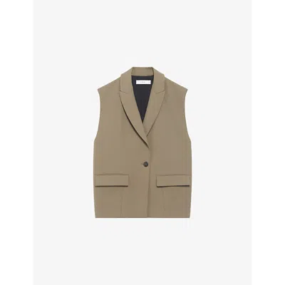 Iro Womens Cynesa Sleeveless Stretch-woven Blazer Kak01