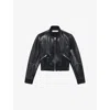 Iro Leather Bomber Jacket In Bla01