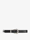 Iro Womens Bla01 Embella Stud-embellished Leather Buckle Belt In Bla01