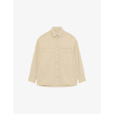 Iro Womens  Ferial Long-sleeved Cotton-blend Overshirt