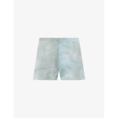 Iro Womens Kewoy Tie-dye Woven Shorts Blu01