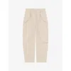 Iro Womens  Natsa Flap-pocket Cotton And Linen Trousers In Bei37