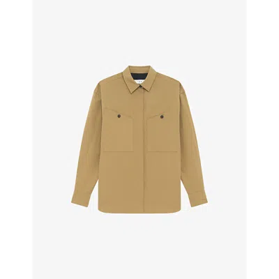 Iro Womens Nolani Oversized-fit Cotton And Linen-blend Shirt Kak01