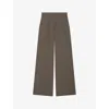 Iro Womens  Odilla Pleated Wide-leg High-rise Stretch-woven Trousers In Bro49