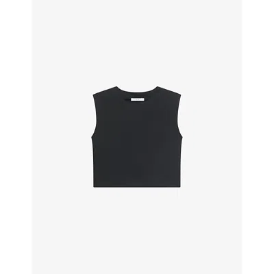 Iro Womens Patoya Round-neck Woven Top Bla01