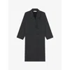 Iro Womens Virina Oversized Stretch-woven Coat Gry35 In Gry35