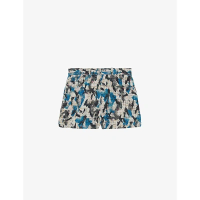 Iro Womens Mul01 Noriane Multi-tone Tweed Shorts