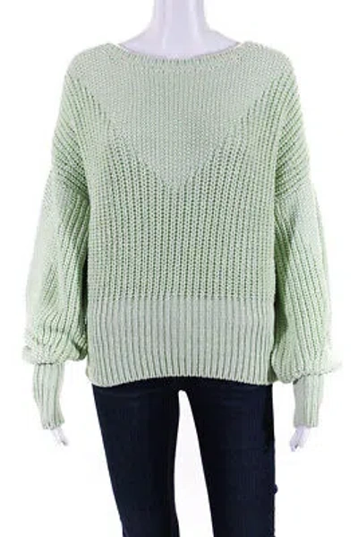 Pre-owned Iro Womens Uga Sweater - Light Green Size M