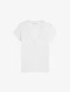 Iro T-shirt En Lin Col V Rodeo In Whi01