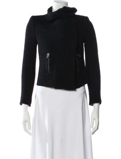 Pre-owned Iro Wool Biker Jacket In Black