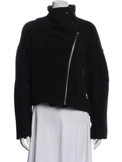 Pre-owned Iro Wool Biker Jacket In Black