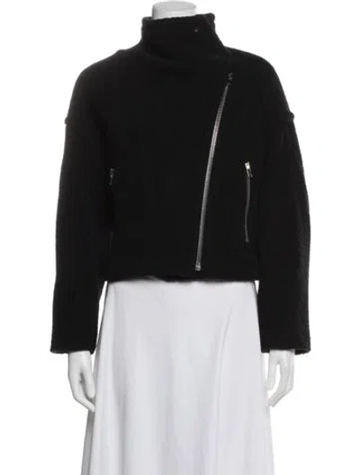 Pre-owned Iro Wool Biker Jacket In Black