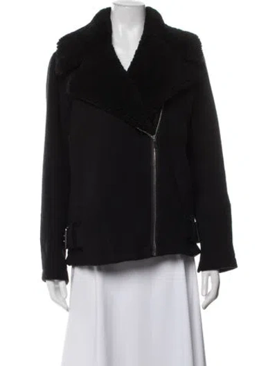 Pre-owned Iro Wool Biker Jacket In Black
