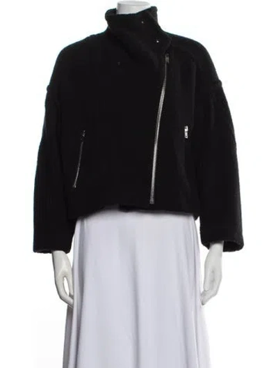 Pre-owned Iro Wool Biker Jacket In Black