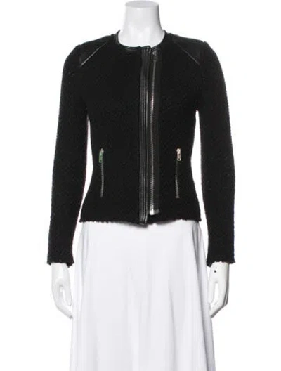 Pre-owned Iro Wool Biker Jacket In Black