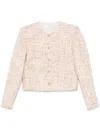 Iro Wool Blend Short Jacket In Beige