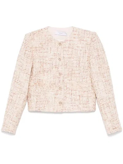Iro Wool Blend Short Jacket In Beige