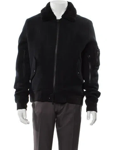 Pre-owned Iro Wool Bomber Jacket In Black