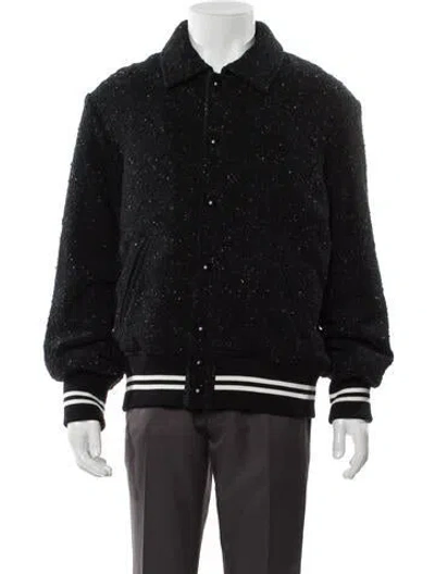 Pre-owned Iro Wool Bomber Jacket In Black