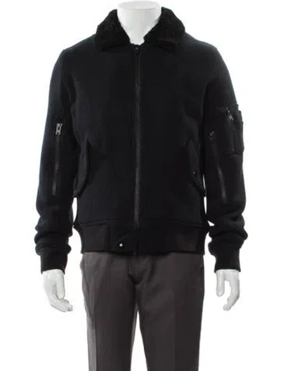 Pre-owned Iro Wool Bomber Jacket In Black