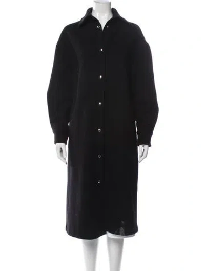 Pre-owned Iro Wool Coat In Black